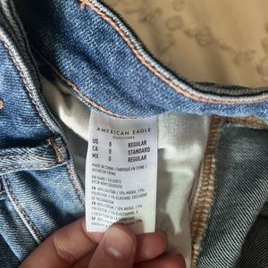 american eagle mom jeans size 0 they are regular wore once